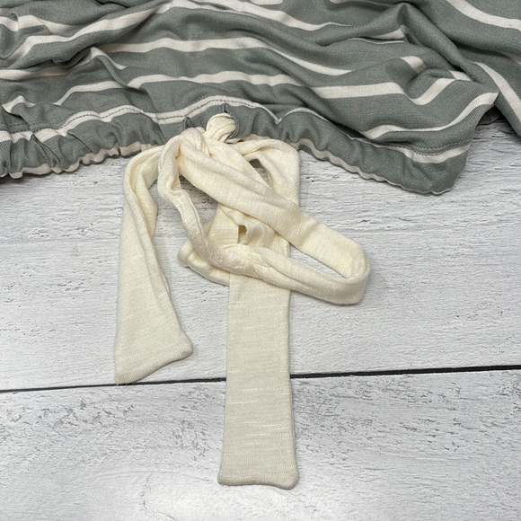 Eberjey Striped Long Sleeve Top with Tie Waist S G4 - Picture 5 of 5